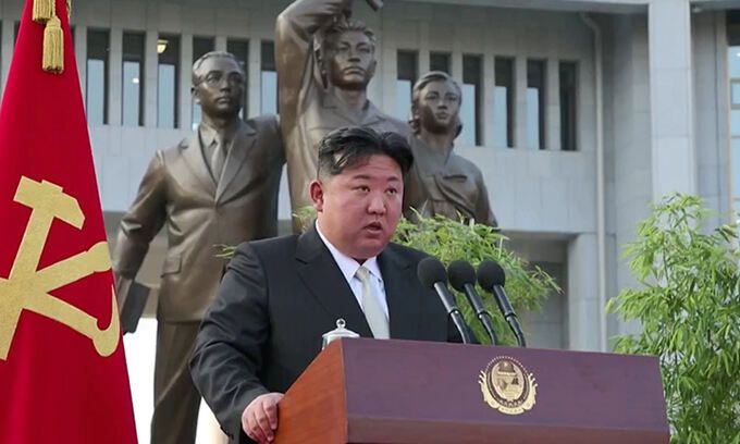 김정은 북한 국무위원징. 조선중앙TV 캡처, 연합뉴스