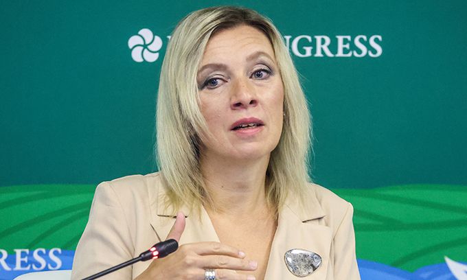 마리야 자하로바 러시아 외무부 대변인. 타스연합뉴스