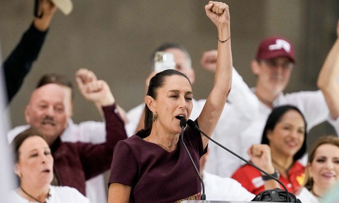 클라우디아 셰인바움 멕시코 대통령 후보. AP뉴시스