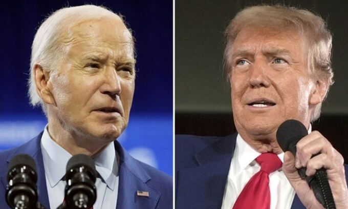 조 바이든(왼쪽), 도널드 트럼프. AP연합뉴스