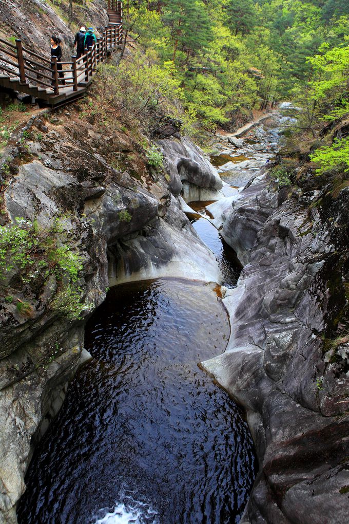 덕구계곡 트레킹 코스.