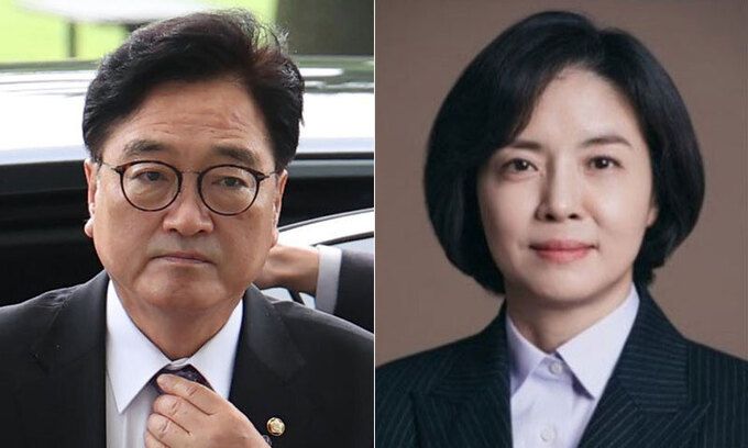 우원식 국회의장과 이숙연 대법관 후보자. 우 의장은 연세대 토목공학과, 이 후보자는 포항공대 산업공학과 출신으로 우리 정계와 법조계에서 드물게 보는 공대생 출신이다. 뉴시스·대법원 제공