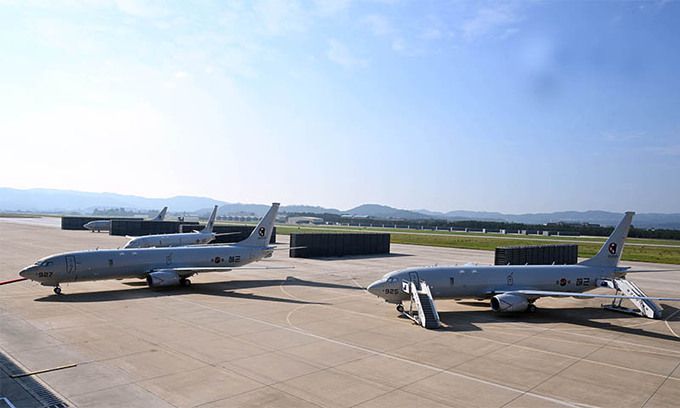 해상초계기 'P-8A 포세이돈'. 해군 제공