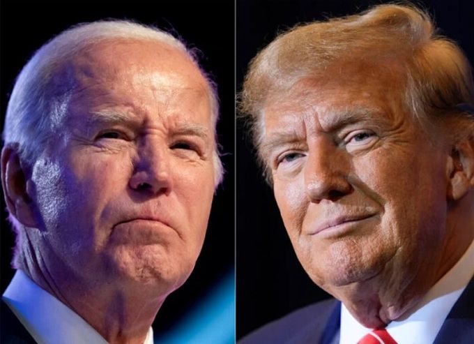 조 바이든 미국 대통령(왼쪽)과 도널드 트럼프 전 미국 대통령. 현재 81세인 바이든은 ‘고령 리스크’를 끝내 극복하지 못하고 민주당 대선 후보직을 사퇴했다. 최근 공화당 대선 후보로 선출된 트럼프는 올해 78세로 바이든과 나이 차가 크지 않다. AP연합뉴스