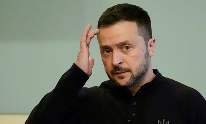 볼로디미르 젤렌스키 우크라이나 대통령. 키이우=AP/뉴시스