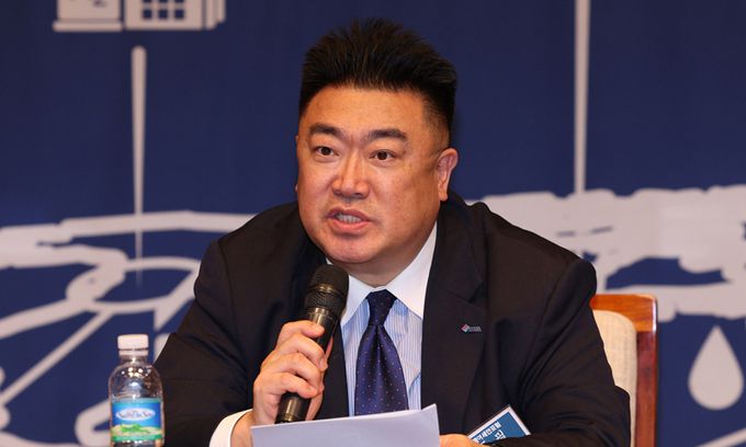 30일 서울 중구 프레스센터에서 세계일보 주최로 열린 '2024 세계아세안포럼'에서 주동필 한국무역협회 FTA 활용정책실장이 토론을 하고 있다. 남정탁 기자