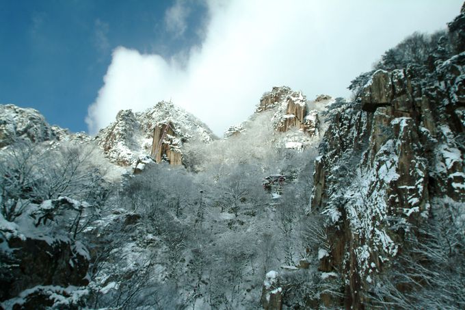 대둔산 설경.