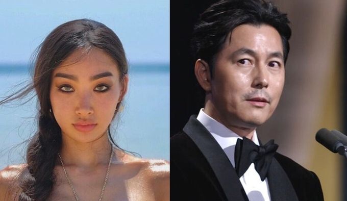 모델 문가비(왼쪽)과 배우 정우성. 뉴시스·제45회 청룡영화상 KBS 방송화면 갈무리