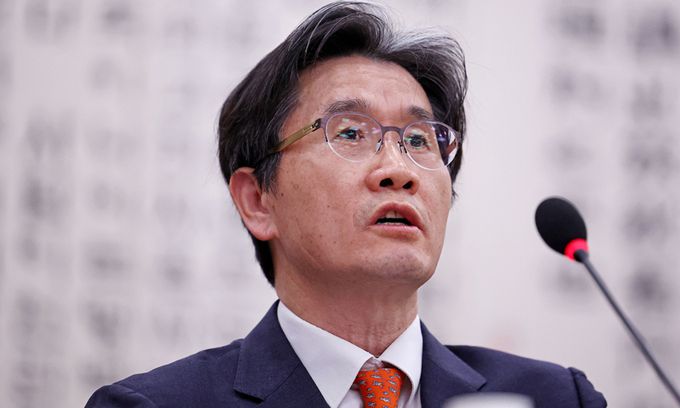 오동운 고위공직자범죄수사처장이 지난 17일 12·3 비상계엄 사태 관련 국회 법제사법위원회 전체 회의에서 발언하고 있다. 연합뉴스