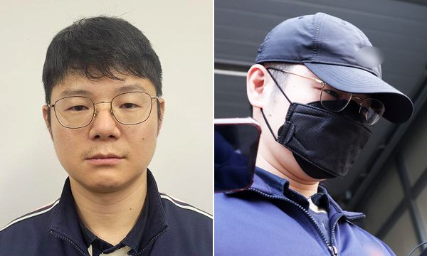 양광준의 머그샷. 오른쪽은 양씨가 지난 11월4일 경찰 조사를 위해 춘천경찰서를 나서는 모습. 강원경찰청 제공·연합뉴스