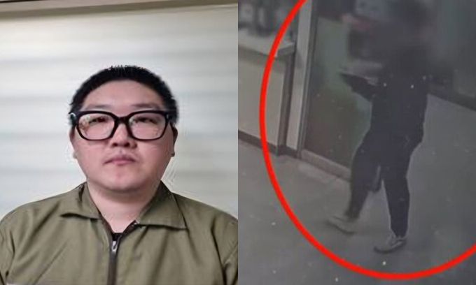 양정렬 머그샷. 오른쪽은 양씨가 범행 도중 다친 상처를 치료받기 위해 병원을 방문한 모습. 대구지검 제공·채널A 보도화면 갈무리