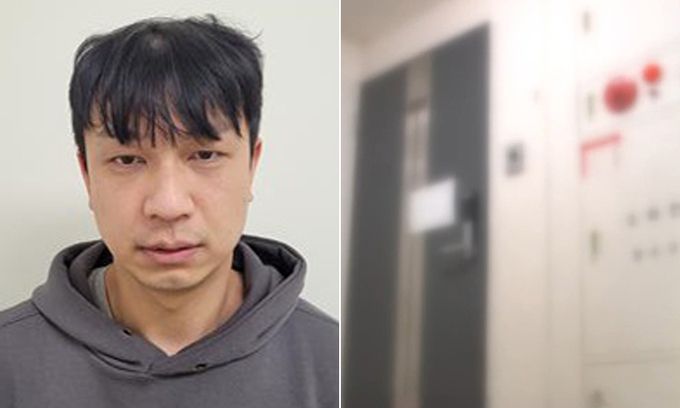 서동하의 머그샷. 오른쪽은 사건 현장. 경북경찰청 제공·MBN 보도화면 갈무리