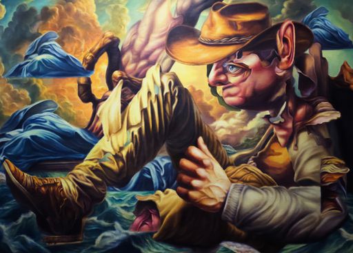 이희은, ‘오작동된 잔해들’(2024, 72.7x100cm)