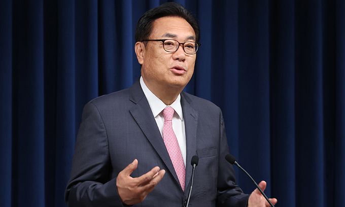 정진석 대통령 비서실장. 뉴시스