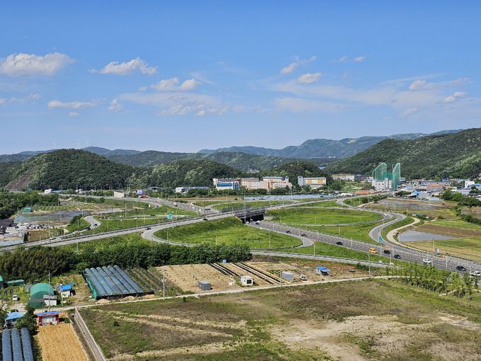 천북면 신당교차로 전경 .경주시 제공