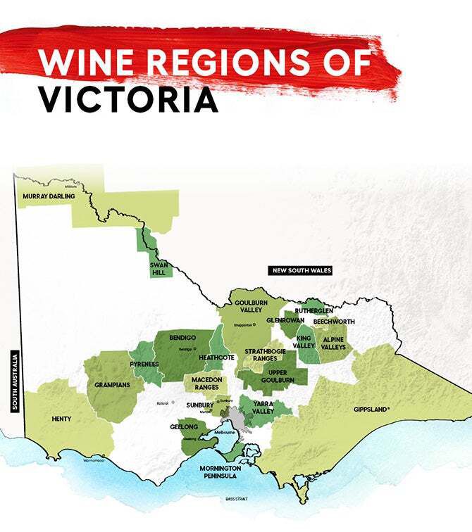 빅토리아주 와인 산지. 호주와인협회