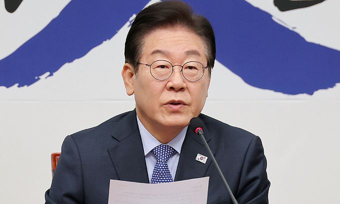 더불어민주당 이재명 대표가 지난 14일 국회에서 열린 최고위원회의에서 발언하고 있다. 연합뉴스