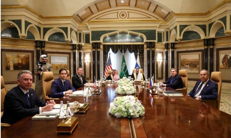 사우디아라비아에서 열린 미-러 대표단 간 러-우 전쟁 종전 협상