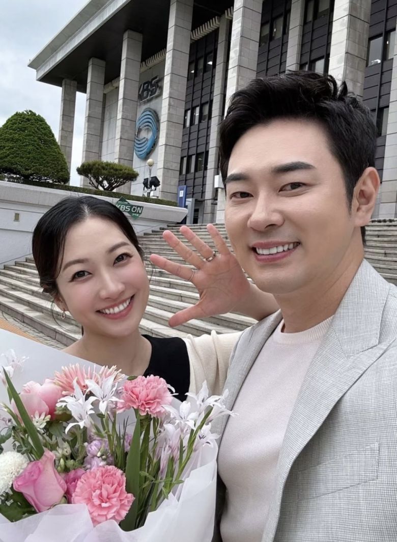 김민정(왼쪽)·조충현. 김민정 인스타그램 캡처