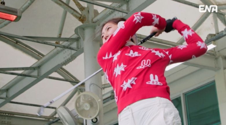 '골프 유망주'가 된 송지아의 근황이 전해졌다. ENA 제공