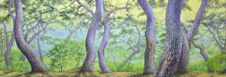 ‘자연’을 주제로 한 유연홍의 그림들은 단순한 재현을 넘어 감각적인 경험을 선사한다.