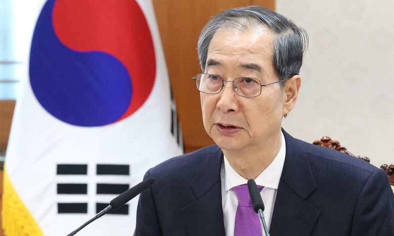 한덕수 대통령 권한대행 국무총리가 25일 정부서울청사에서 열린 치안관계 장관회의를 주재하고 있다. 뉴시스