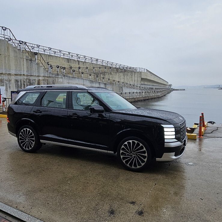 디 올 뉴 팰리세이드 하이브리드 옆모습.