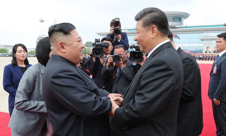 김정은 북한 국무위원장(왼쪽)과 시진핑 중국 국가주석. 연합뉴스