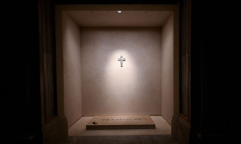 프란치스코 교황의 무덤. AFP연합뉴스