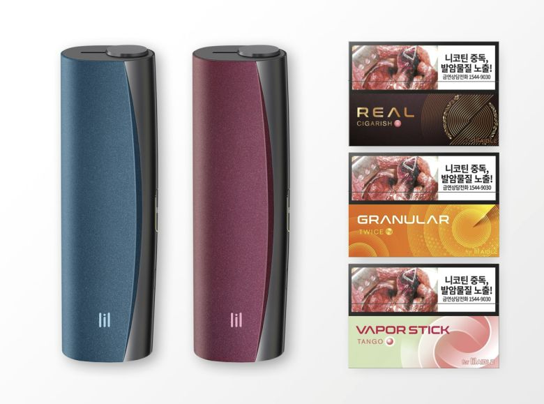 '릴 에이블 2.0' 디바이스 및 전용스틱 3종. KT&G 제공