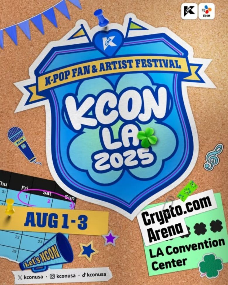 CJ ENM이 K팝 팬페스트 '케이콘(KCON) LA 2025'의 라인업을 공개했다. CJ ENM 제공