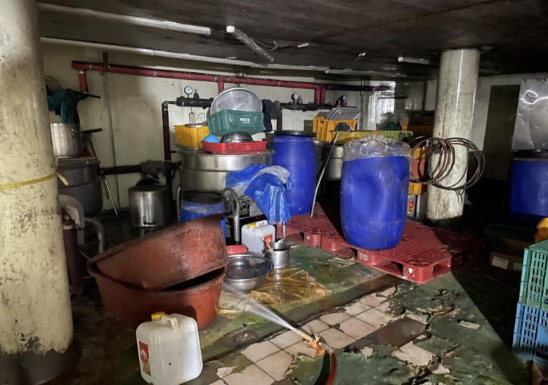 적발된 업체 작업장 내부. 식약처 제공