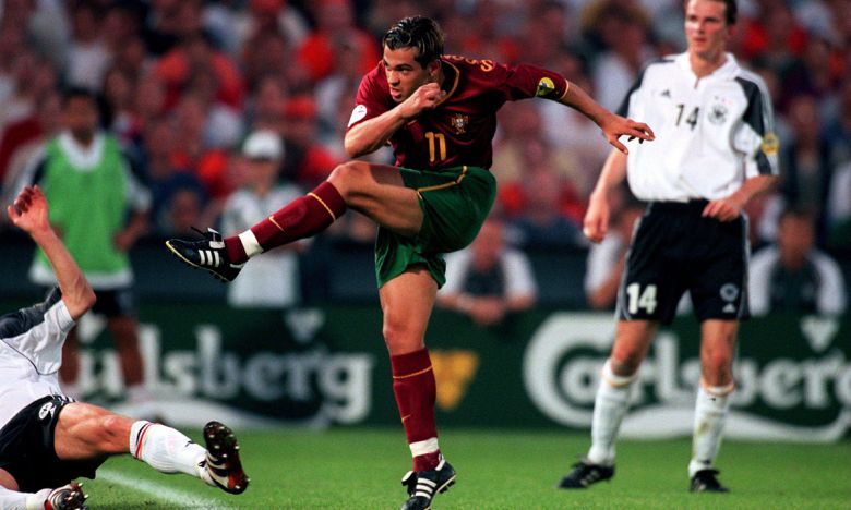 세르지우 콘세이상이 유로 2000 독일전에서 득점을 올리는 장면. 뮌헨=AP연합뉴스