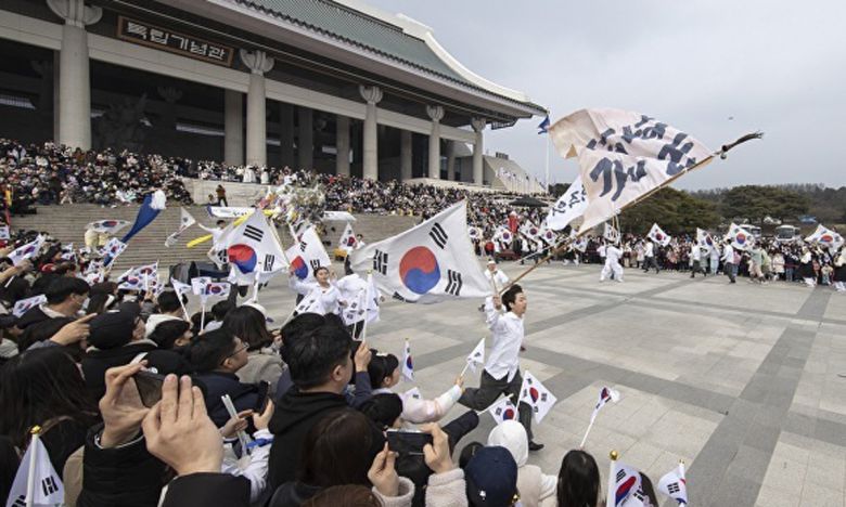 독립기념관에서 진행한 행사 모습.