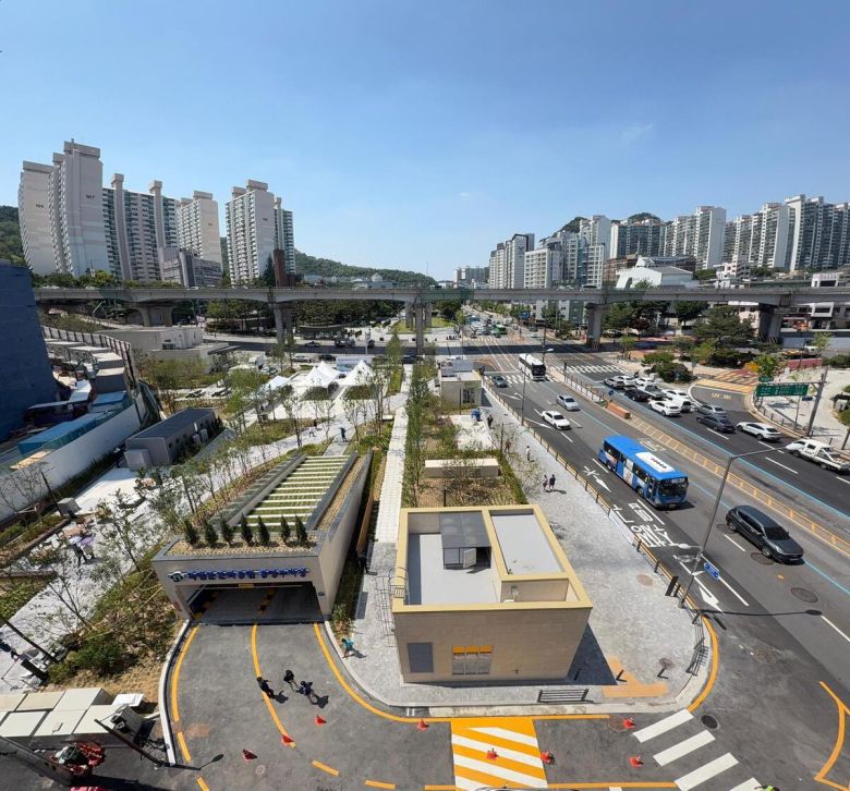 서울 서대문구 독립문 문화공원 공영주차장 전경. SM그룹 제공