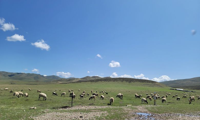 간난짱족자치주 루취현 내에 위치한 가슈윈구의 풍경.