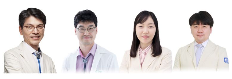 서울성모병원 혈액병원 다발골수종센터 민창기, 박성수, 이정연, 변성규 교수. 서울성모병원 제공