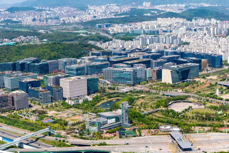 판교 밸리 전경. 성남시 제공