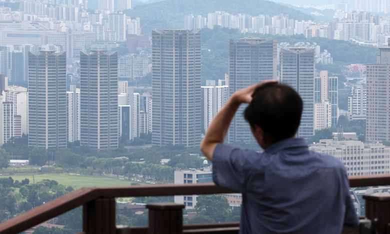 서울 남산에서 바라본 서울 아파트의 모습. 뉴시스