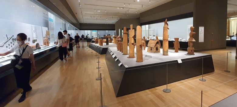 일본 도쿄국립박물관 헤이세이관 전시실 모습.