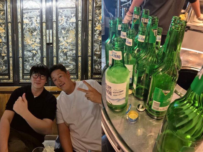 성시경과 이대호가 술자리를 가졌다. 인스타그램 캡처.