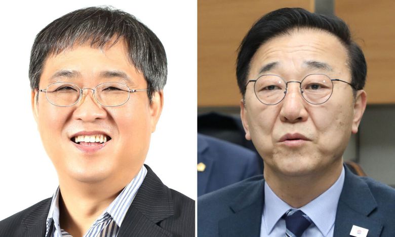 이재명 대통령은 11일 문화체육관광부 장관에 최휘영 놀유니버스 대표(왼쪽), 국토교통부 장관에 김윤덕 더불어민주당 의원을 지명했다. 뉴스1