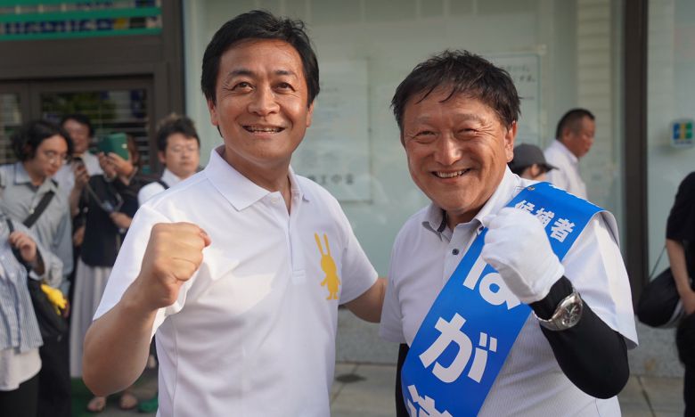 국민민주당 다마키 유이치로 대표. 국민민주당 홈페이지 캡처