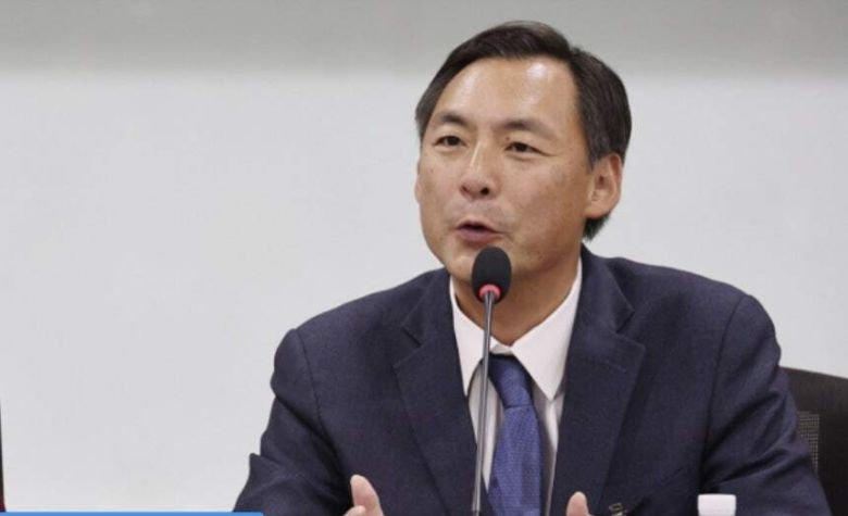 지난 3월 6일 서울 여의도 국회 의원회관에서 열린 국회초청 세미나에서 모스 탄(Morse Tan) 전 미 국제형사사법대사가 발언하고 있다. 연합뉴스