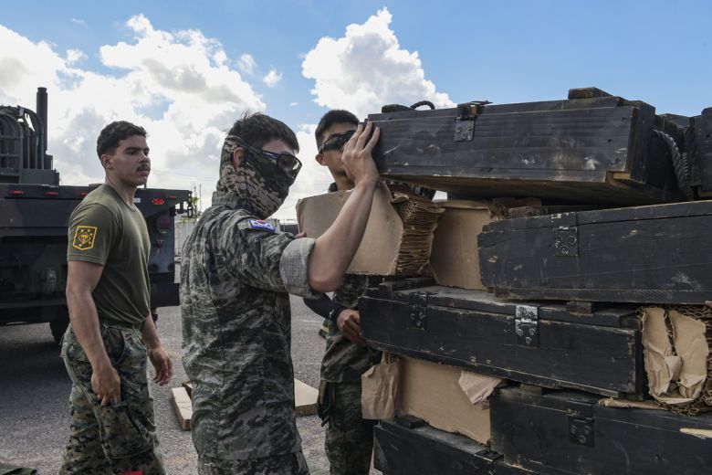 한미연합 공중 재보급 훈련 모습. 해병대 제공