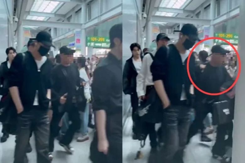 제로베이스원 매니저가 팬들을 향해 위협을 가하는 영상이 확산돼 논란이 일었다. X(옛 트위터) 캡처