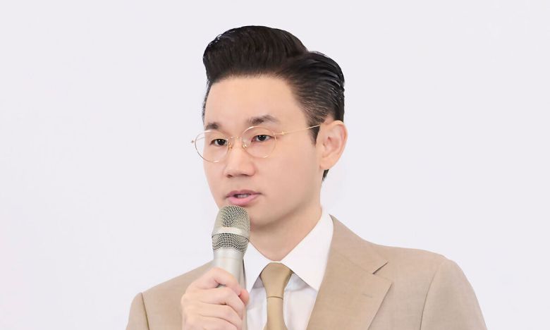 배동현 BDH재단 이사장이 6월16일 서울 중구 알로프트 호텔에서 IPC 위원장 선거 출마를 공식 발표하고 있다. 대한장애인체육회 제공