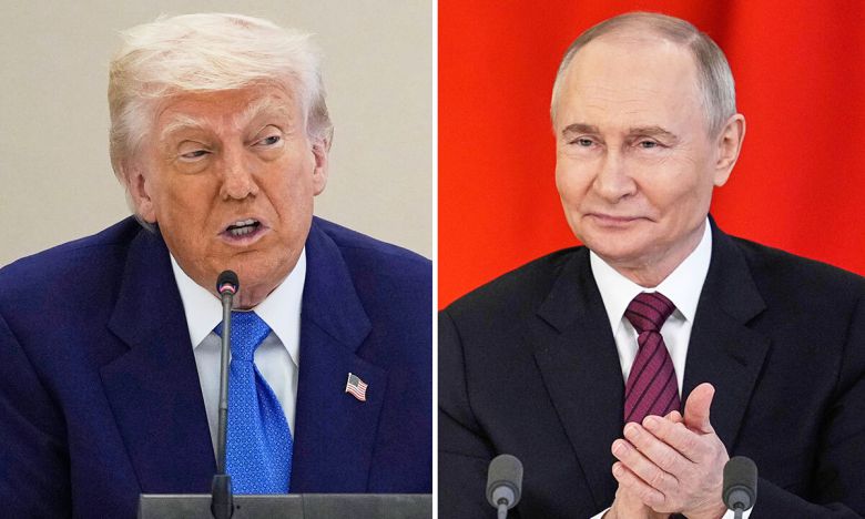 도널드 트럼프 미국 대통령(왼쪽), 블라디미르 푸틴 러시아 대통령. AP연합뉴스