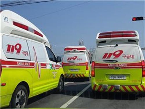 119구급대 다중출동 장면. 소방청 제공
