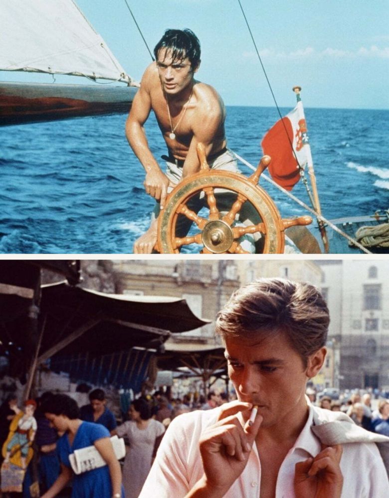 영화 '태양은 가득히' 속 알랭 들롱의 모습.